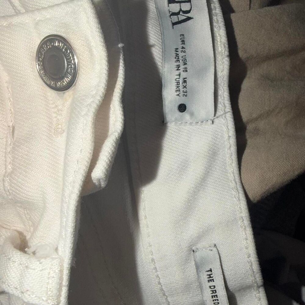 Zara Women's White Jeans - Picture 6 of 6